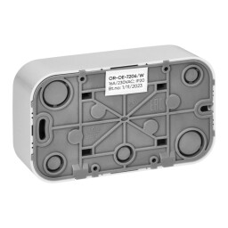 ToDo - OR-OE-7206/W - dvojzásuvka 2P+PE povrchová biela